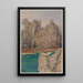 Los montones de guisantes Camaret - Henri Rivière — cuadro enmarcado en la pared