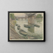 Paris, Quai du Louvre - Henri Rivière — framed artwork on a wall