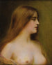 Retrato de una joven mujer - Henri Rondel — vista de la obra