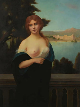 Henri Rondel - Young Woman In A Landscape.webp