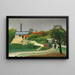 Sawmill near Paris - Henri Rousseau — framed artwork on a wall