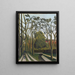 Las orillas de la Bièvre cerca de Bicêtre - Henri Rousseau — cuadro enmarcado en la pared