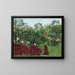 Selva tropical con monos - Henri Rousseau — cuadro enmarcado en la pared
