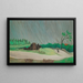 A Rainy Morning - Henri Rousseau — framed artwork on a wall