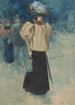 Escena callejera parisina con una mujer elegantemente vestida - Henri Somm — vista de la obra