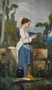 Una joven mujer en el pozo - Henri Taurel — vista de la obra