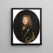 Portrait of young Louis XIV - Henri Testelin — framed artwork on a wall