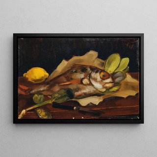 Henri Victor Gabriel Le Fauconnier - Fischstillleben mit Zitrone.webp