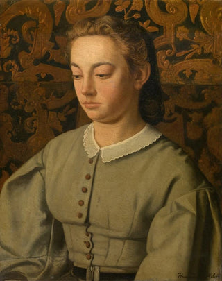 Henri de Braekeleer - Betsy De Braekeleer the Painters Sister.webp