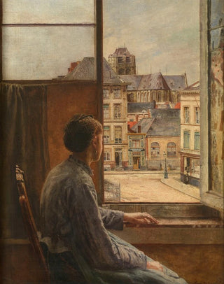 Henri de Braekeleer - The Teniersplaats in Antwerp.webp