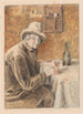 El bebedor de vino - Henri de Braekeleer — vista de la obra