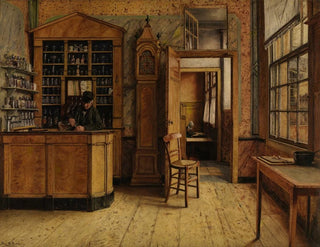 Henri de Braekeleer - The old Inn Het Loodshuis in Antwerp.webp
