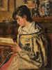 Mujer leyendo - Henri de Braekeleer — vista de la obra