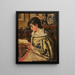 Mujer leyendo - Henri de Braekeleer — cuadro enmarcado en la pared