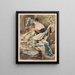 Mujer cosiendo - Henri de Braekeleer — cuadro enmarcado en la pared