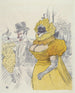 Poster Au Bal des Étudiants - Henri de Toulouse-Lautrec — artwork view
