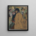 Alfred la Guigne - Henri de Toulouse-Lautrec — framed artwork on a wall