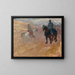 Dos caballeros en armadura - Henri de Toulouse-Lautrec — cuadro enmarcado en la pared