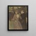 La Goulue and Her Sister - Henri de Toulouse-Lautrec — framed artwork on a wall
