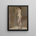 Nude in the studio - Henri de Toulouse-Lautrec — framed artwork on a wall