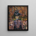 Portrait of Suzanne Valadon - Henri de Toulouse-Lautrec — framed artwork on a wall