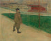 Tristan Bernard at the Buffalo Velodrome - Henri de Toulouse-Lautrec — artwork view