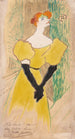 Yvette Guilbert - Henri de Toulouse-Lautrec — vista de la obra
