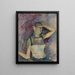 Study of a dancer - Henri de Toulouse-Lautrec — framed artwork on a wall
