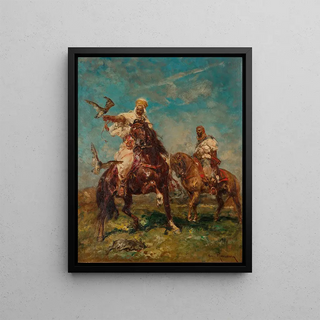 Henri milien Rousseau - Le dressage des jeunes faucons.webp