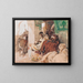 Smokers at Rest - Henri Émilien Rousseau — framed artwork on a wall