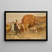 La puerta de Bab Guissa Fez - Henri Émilien Rousseau — cuadro enmarcado en la pared