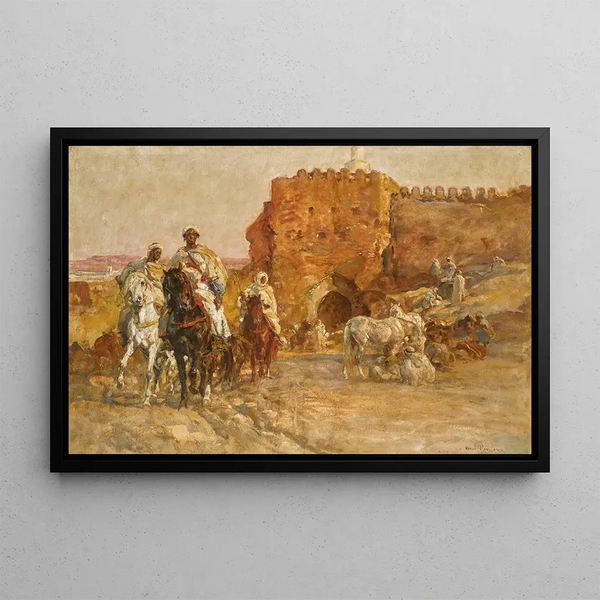 Henri milien Rousseau - The gate of Bab Guissa fez.webp
