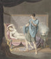 Representación clásica de un hombre de pie con una mujer en una tumbona - Henricus Franciscus Wiertz — vista de la obra