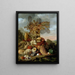 conchas y plantas marinas - Henricus Franciscus Wiertz — cuadro enmarcado en la pared