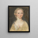 Ann Broughton Mme John Gibbs - Henrietta Johnston — cuadro enmarcado en la pared