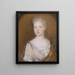 Mrs Pierre Bacot Marianne Fleur Du Gué - Henrietta Johnston — cuadro enmarcado en la pared