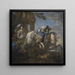 Henriette Adélaïde de Savoie y Ferdinand de Baviera a caballo - Jan Miel — presentación mural de la obra