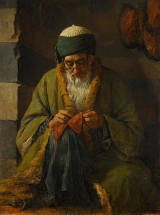 Henriette Browne - Man Sewing.webp