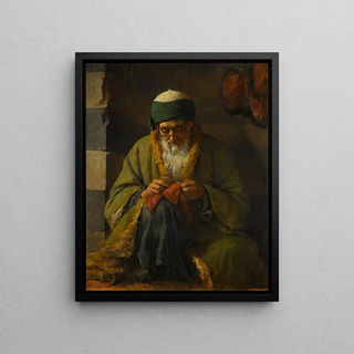 Henriette Browne - Man Sewing.webp