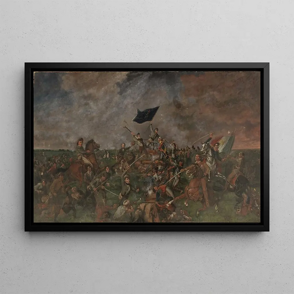 The Battle of San Jacinto - Henry Arthur McArdle — framed artwork on a wall
