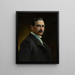 Retrato de Charles Schreyvogel - Henry August Schwabe — cuadro enmarcado en la pared