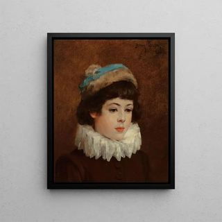 Henry Bacon - Portrait of a young girl.webp