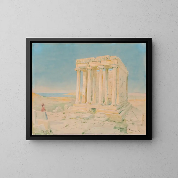 Templo de la Victoria sin alas - Henry Bacon — cuadro enmarcado en la pared