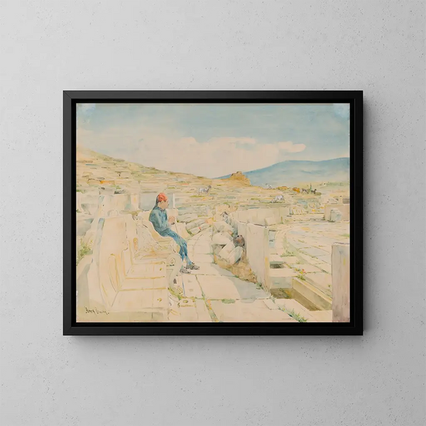 Teatro de Dionisos - Henry Bacon — cuadro enmarcado en la pared