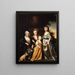 The Hartley Family - Henry Benbridge — framed artwork on a wall