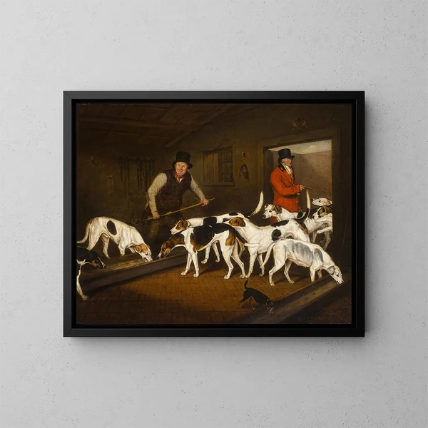 Chenil del conde de Darlington - Henry Bernard Chalon — cuadro enmarcado en la pared