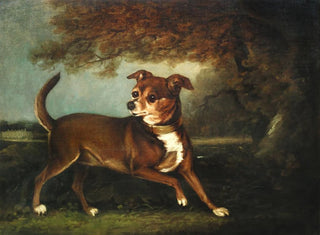 Henry Bernard Chalon - Portrait of a dog in a landscape.webp