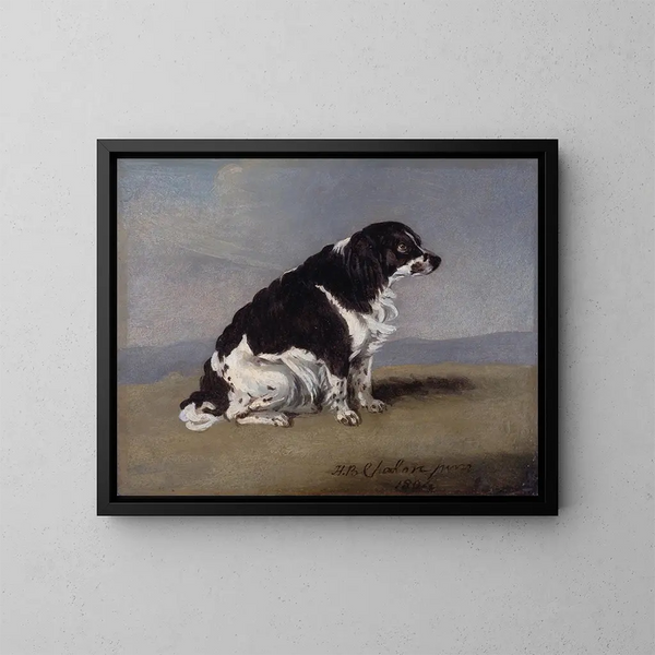 El perro de agua de la duquesa de York - Henry Bernard Chalon — cuadro enmarcado en la pared