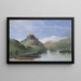 Castillo en ruinas en las orillas del Rin - Henry Bright — cuadro enmarcado en la pared
