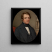 Retrato de un caballero - Henry Brintnell Bounetheau — cuadro enmarcado en la pared